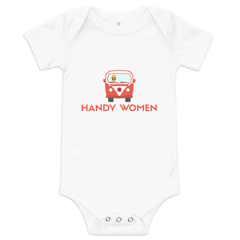 Handy Women Logo Baby short sleeve one piece