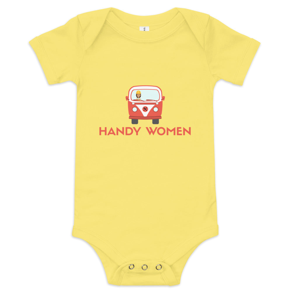 Handy Women Logo Baby short sleeve one piece