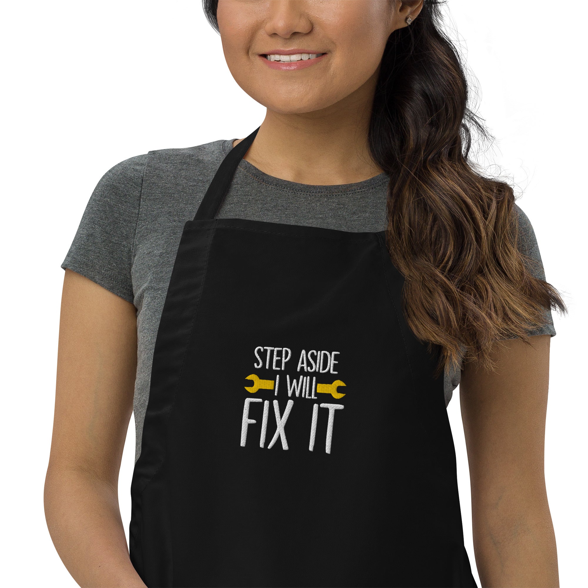 Step Aside Embroidered Apron