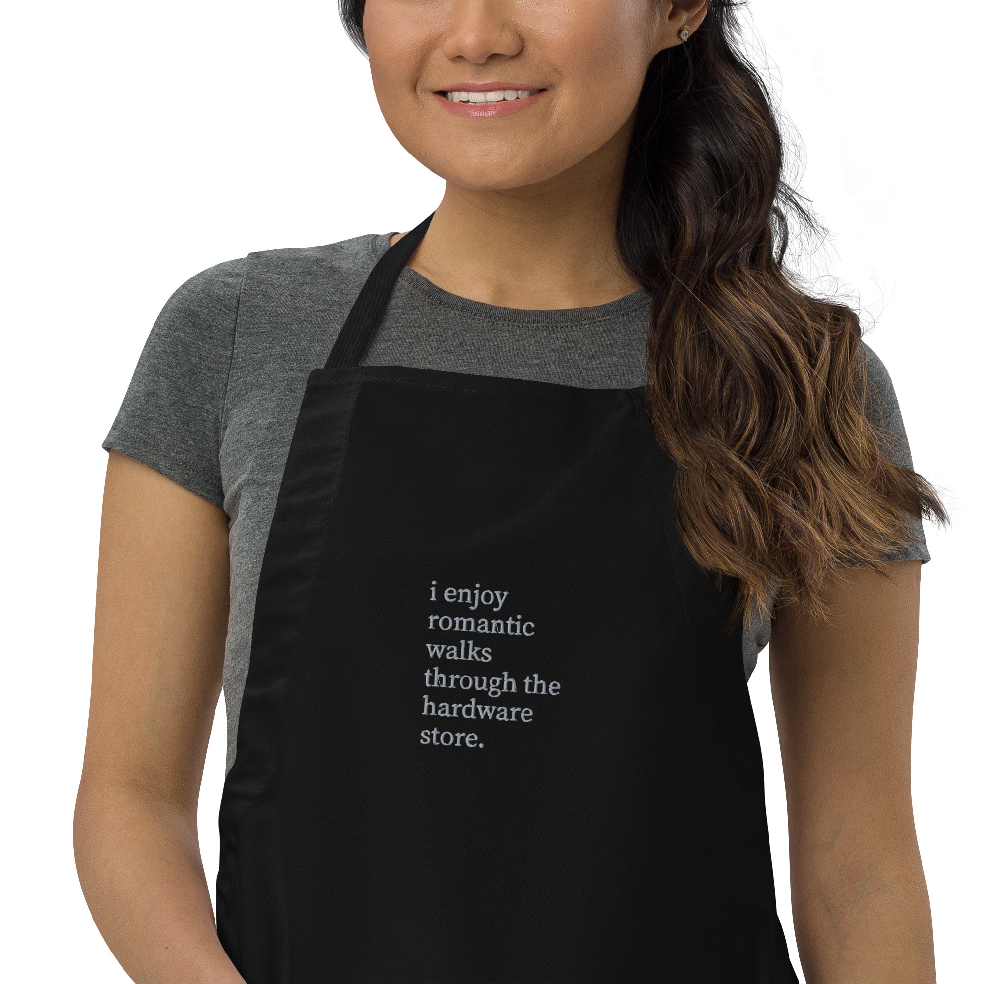 Romantic Walks Embroidered Apron