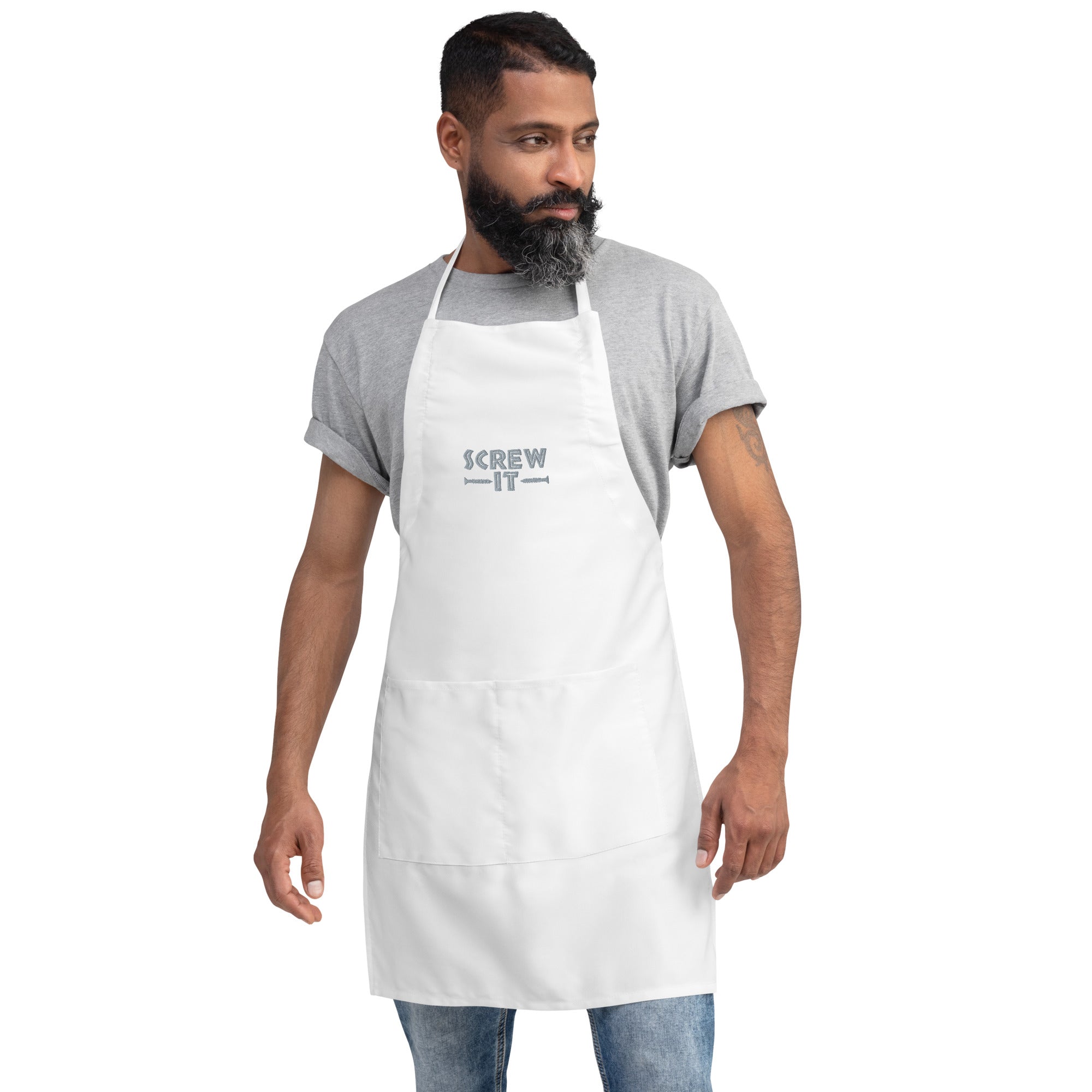 Screw It Embroidered Apron