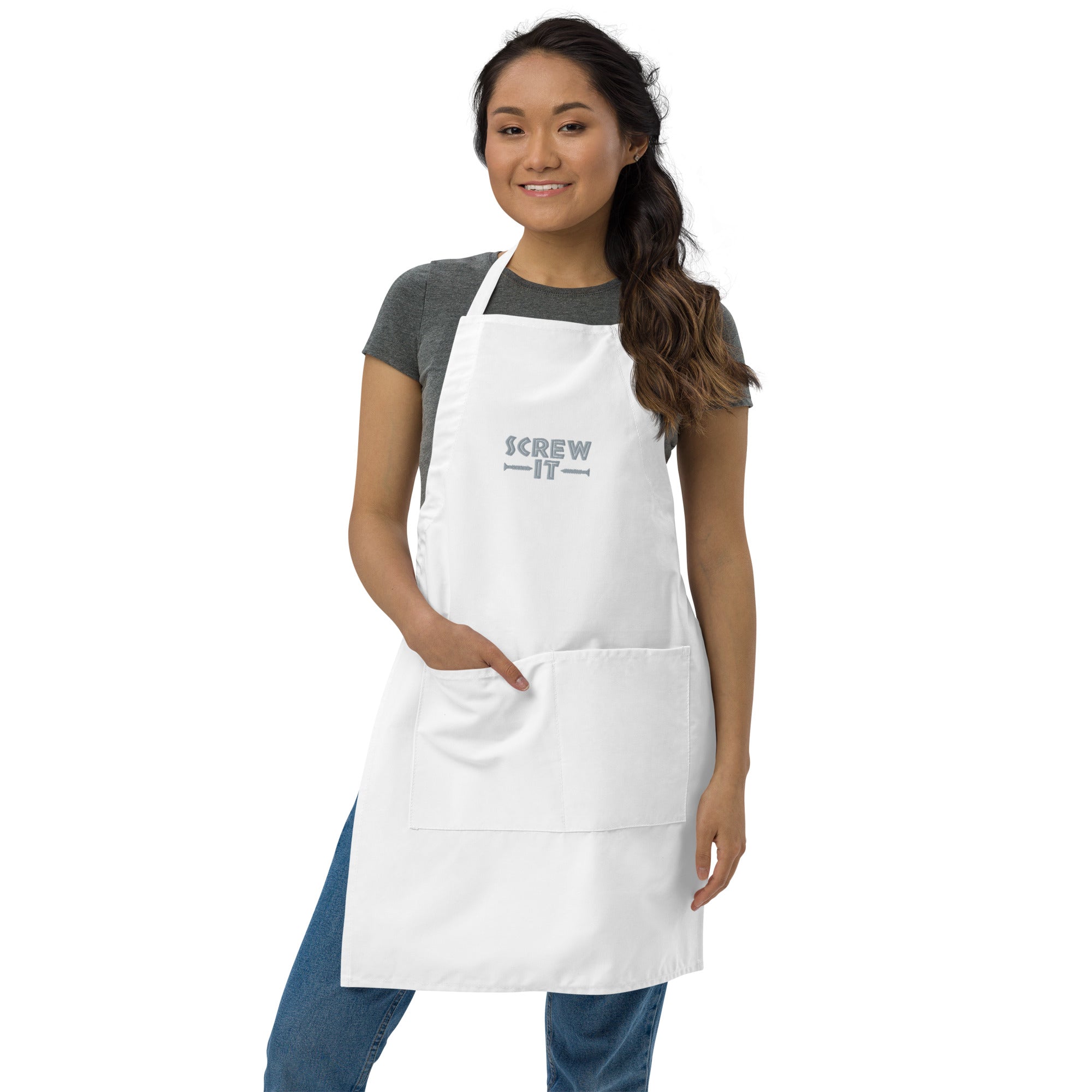 Screw It Embroidered Apron