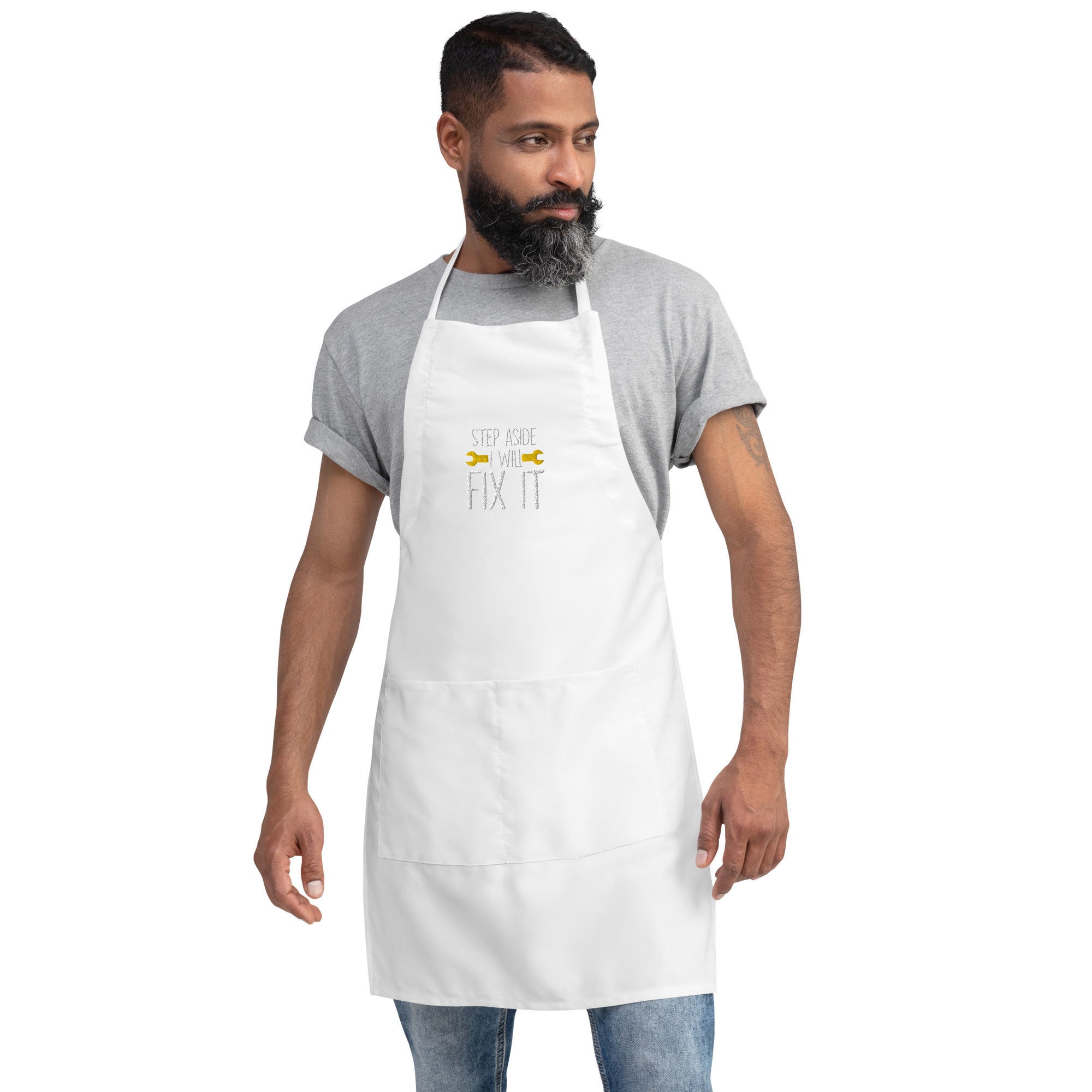 Step Aside Embroidered Apron