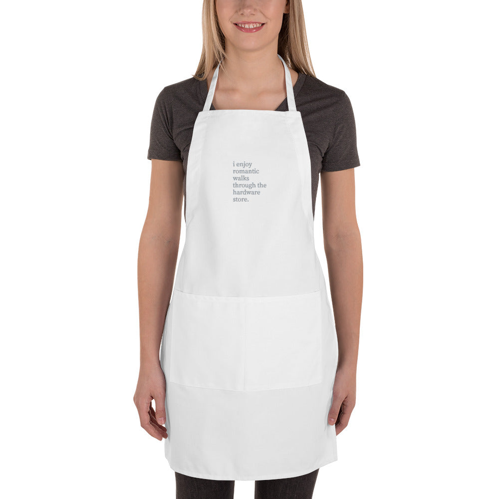 Romantic Walks Embroidered Apron