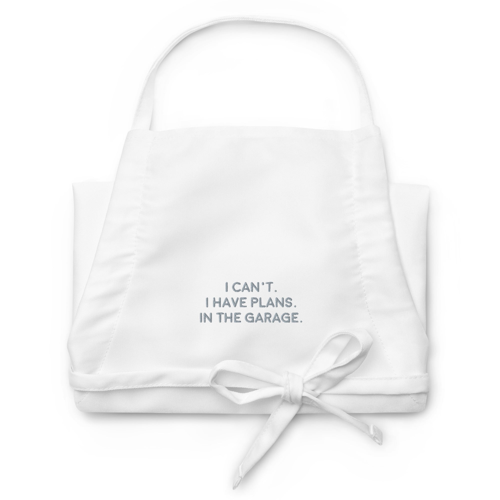 I Have Plans Embroidered Apron