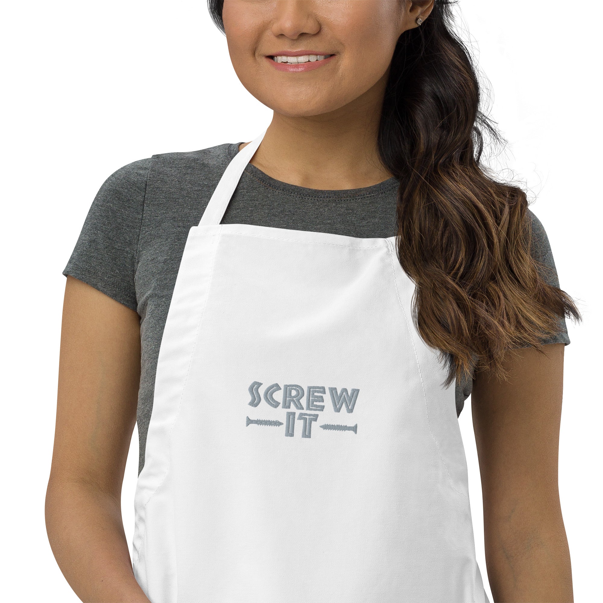 Screw It Embroidered Apron