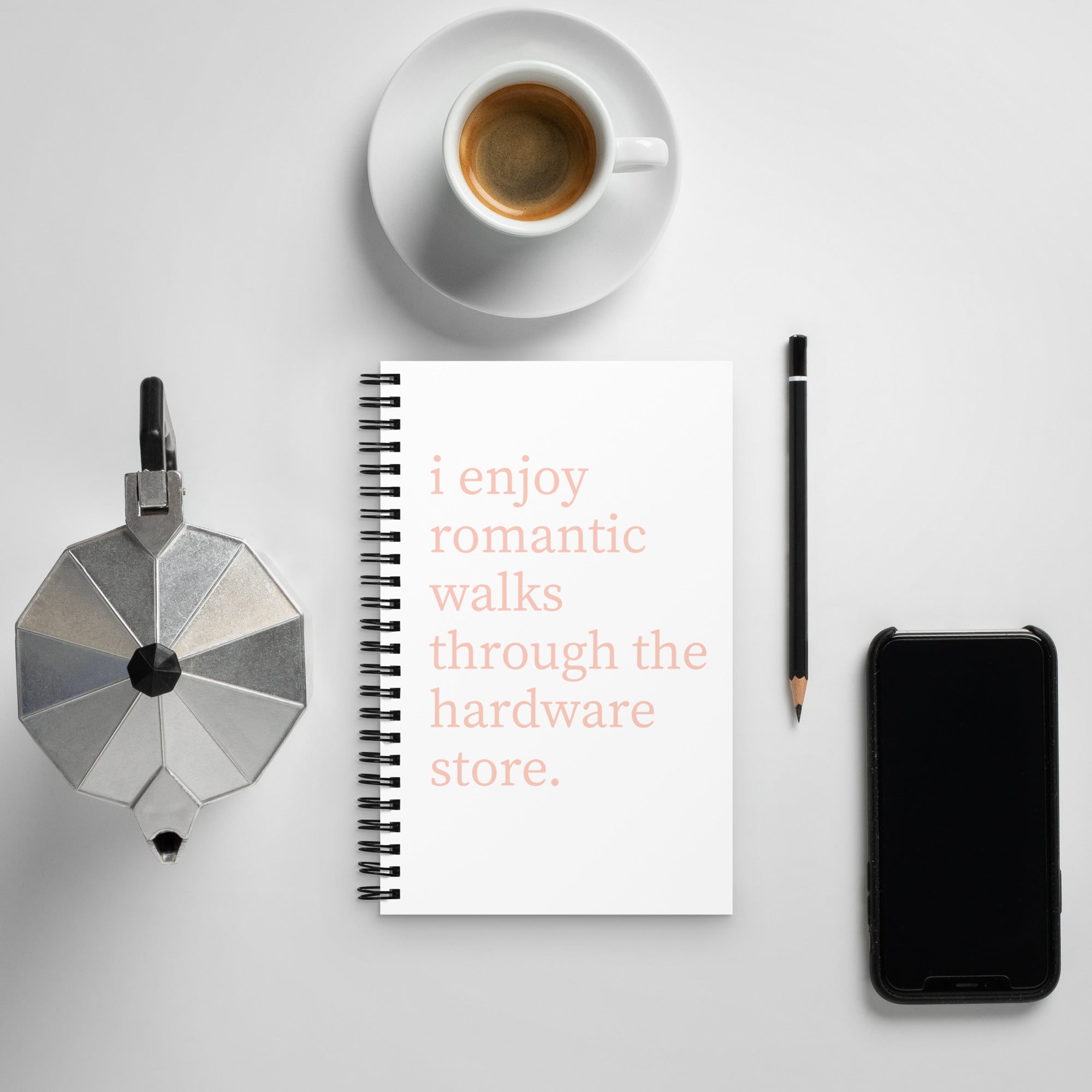 Romantic Walks Spiral notebook