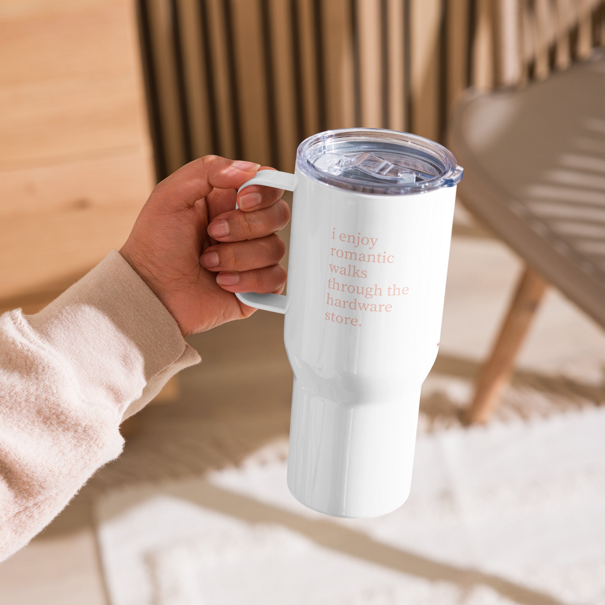 Romantic Walks Travel mug with a handle