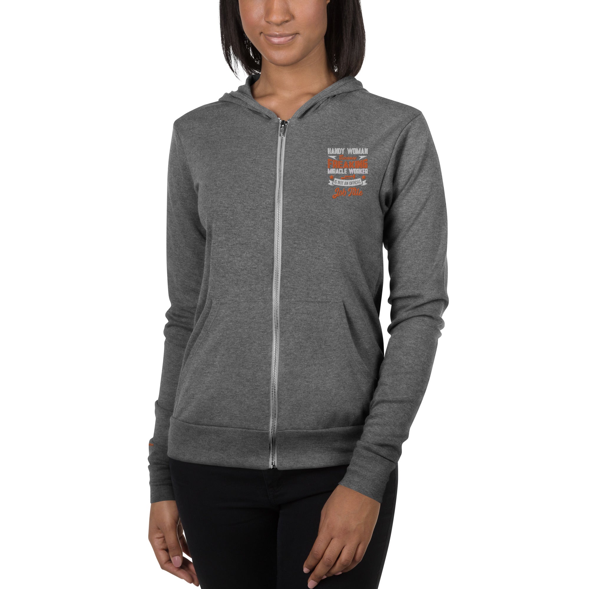 Miracle Worker Unisex zip hoodie