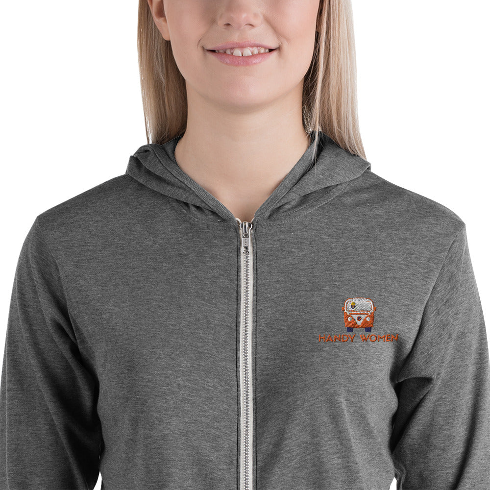 Handy Women Logo Unisex zip hoodie