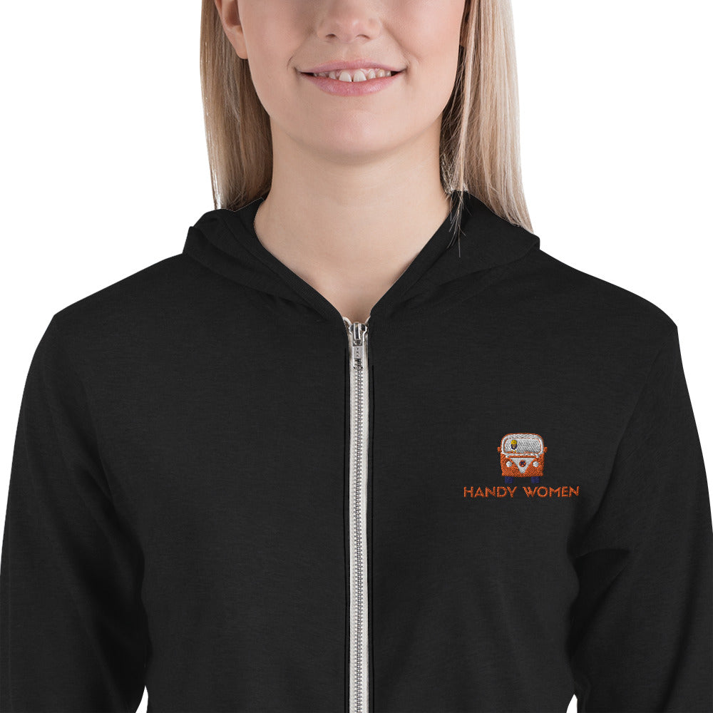 Handy Women Logo Unisex zip hoodie