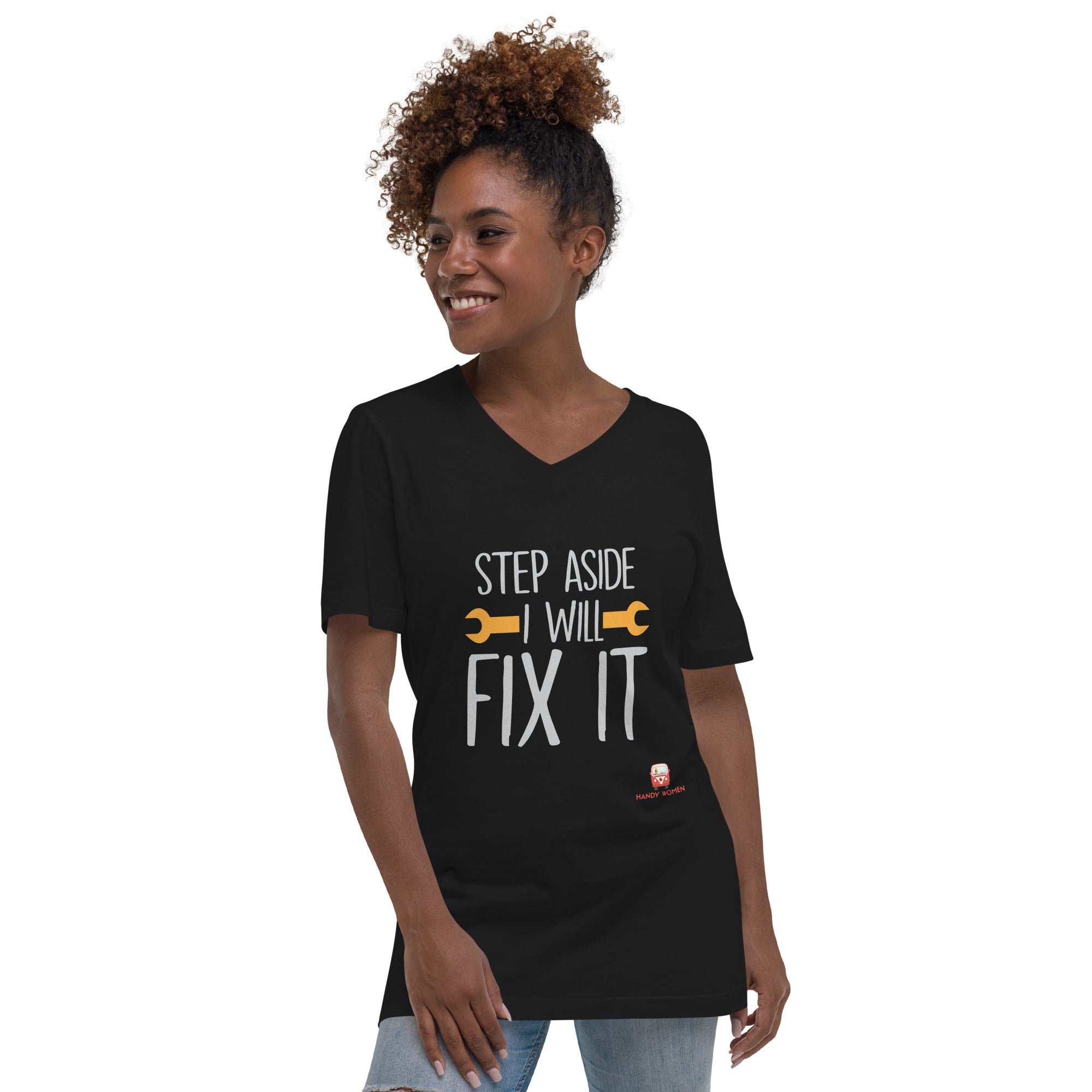 Step Aside Unisex Short Sleeve V-Neck T-Shirt