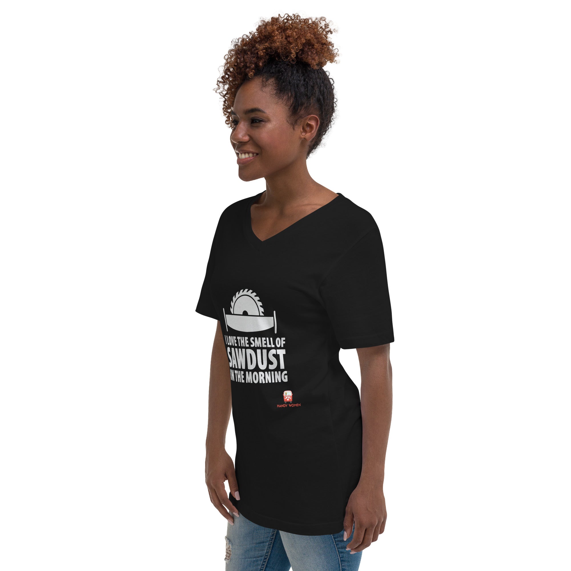 Sawdust Unisex Short Sleeve V-Neck T-Shirt