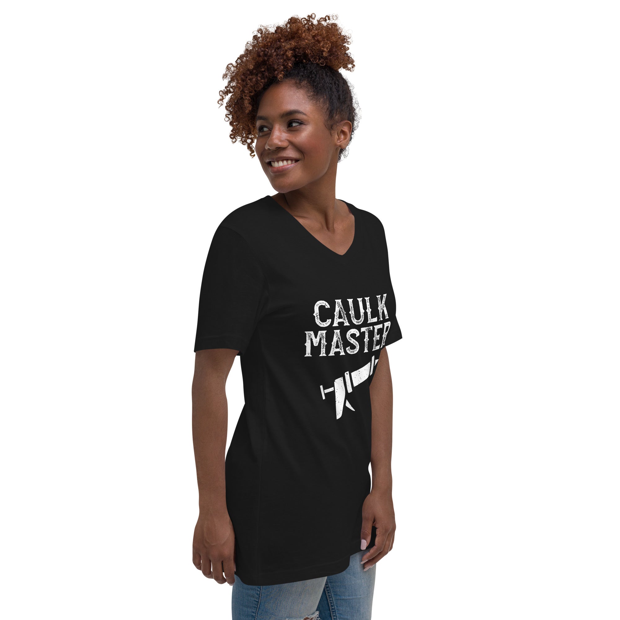 Caulk Master Unisex Short Sleeve V-Neck T-Shirt