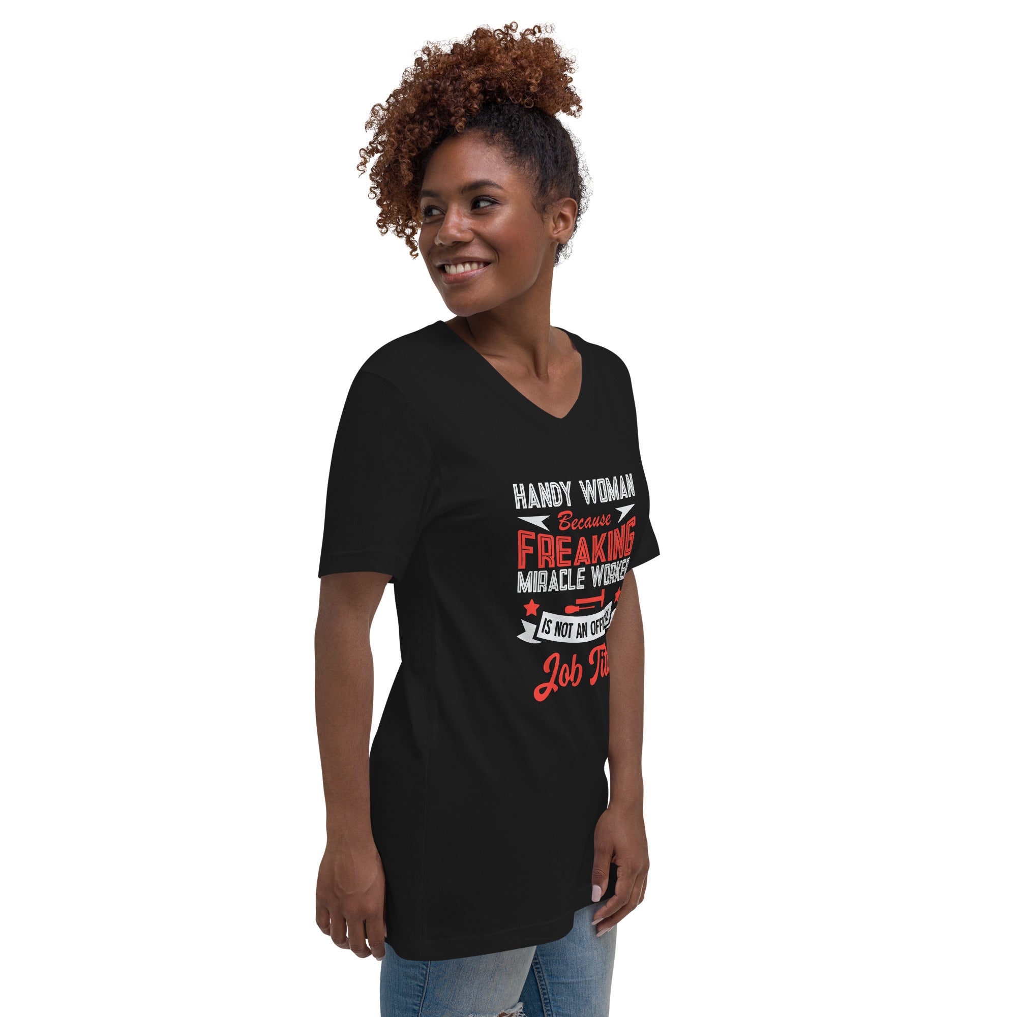 Miracle Worker Unisex Short Sleeve V-Neck T-Shirt