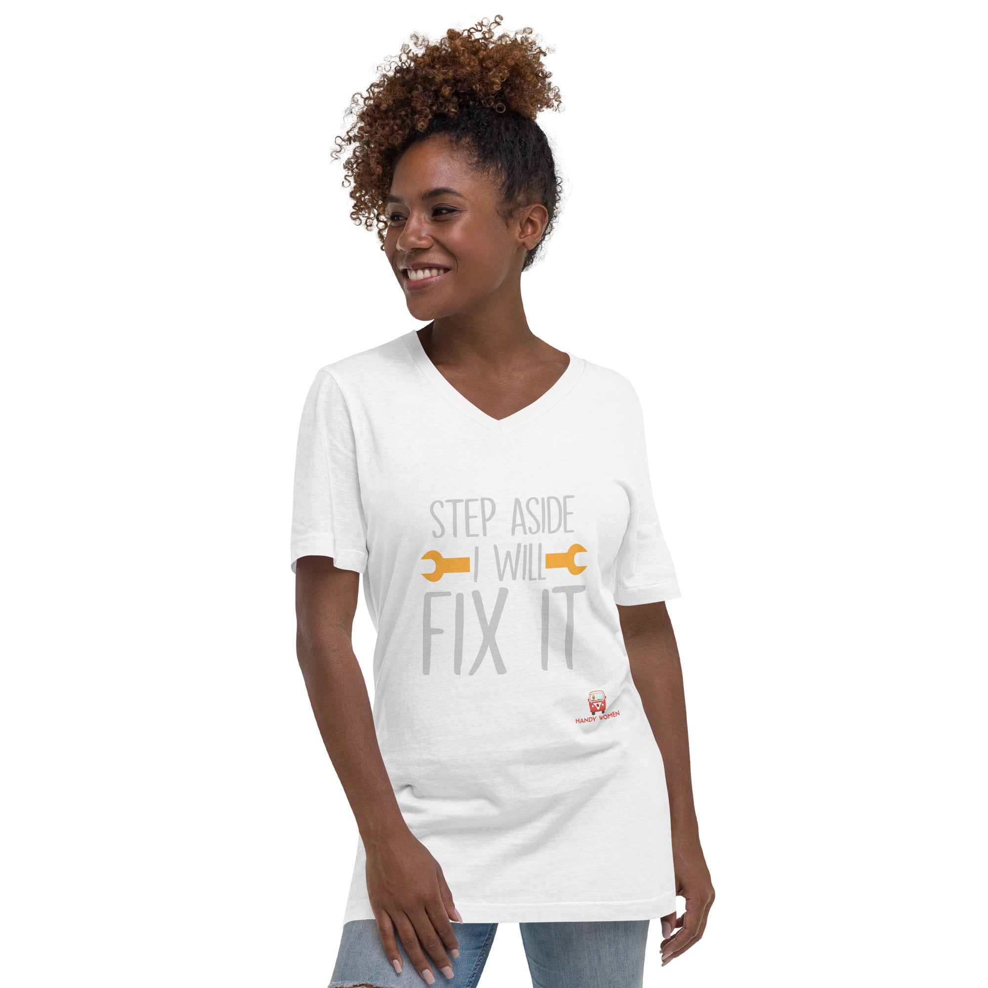 Step Aside Unisex Short Sleeve V-Neck T-Shirt