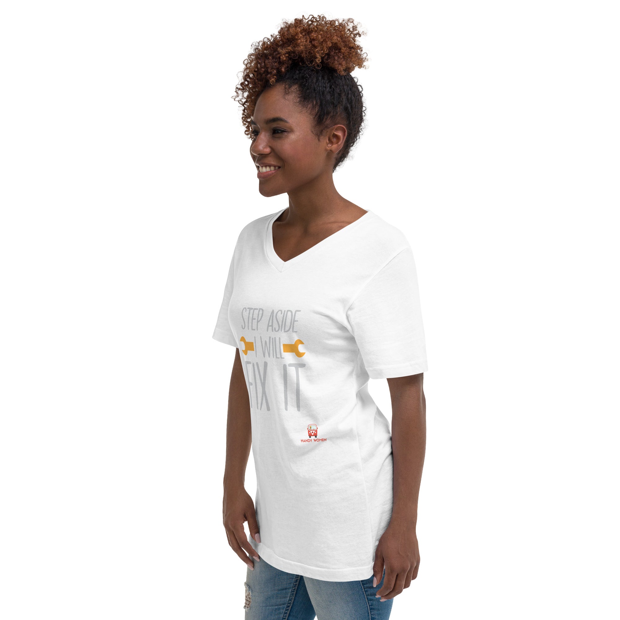 Step Aside Unisex Short Sleeve V-Neck T-Shirt