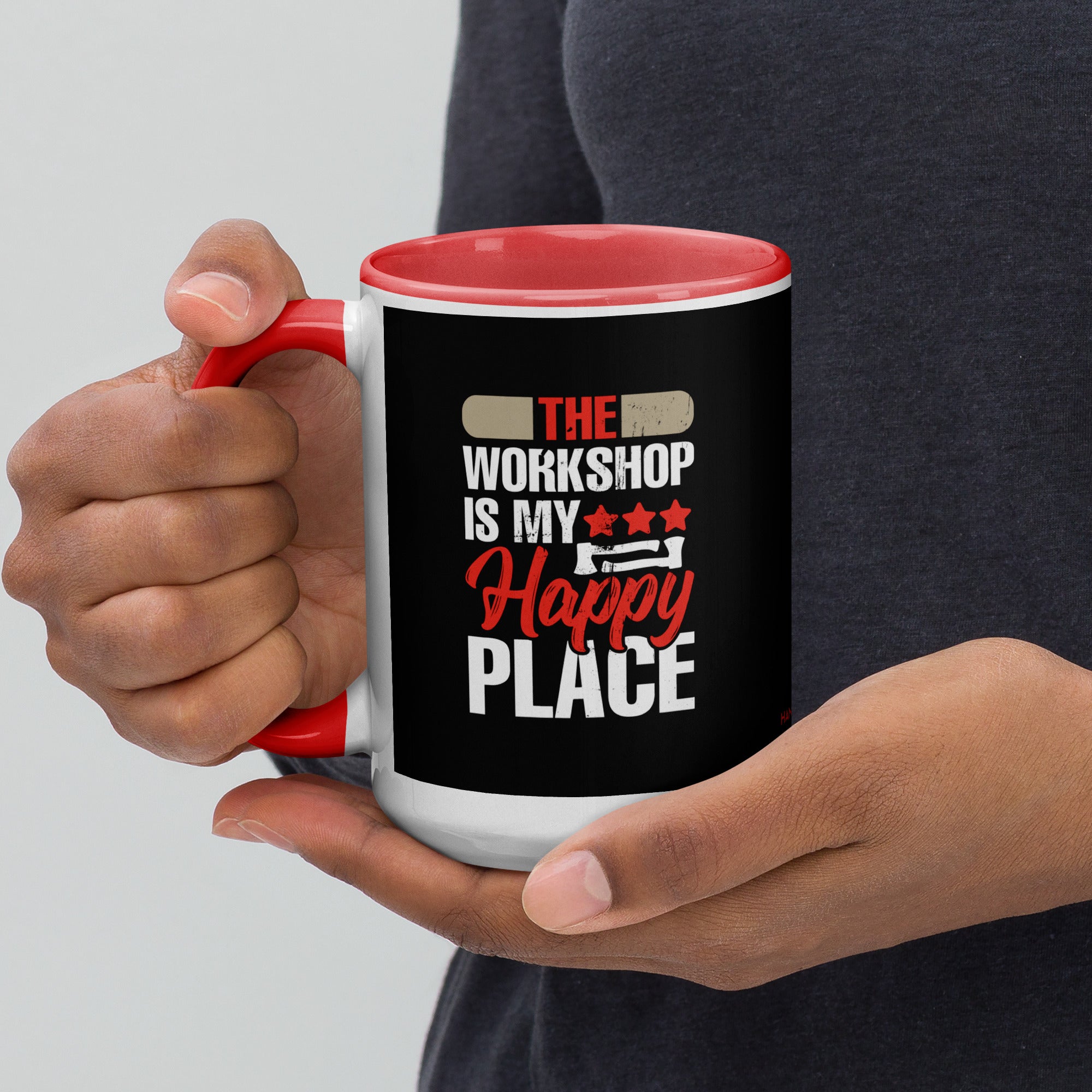 Happy Place Mug with Color Inside