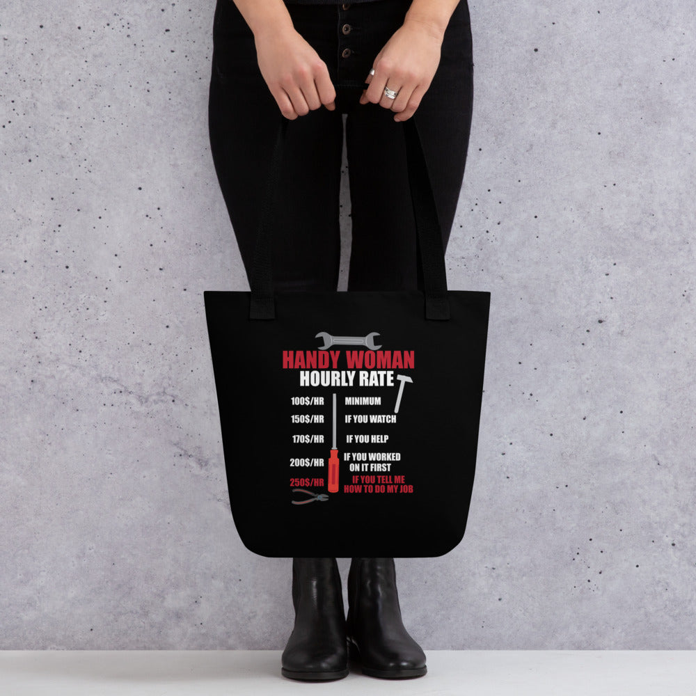 Hourly Rate Tote bag