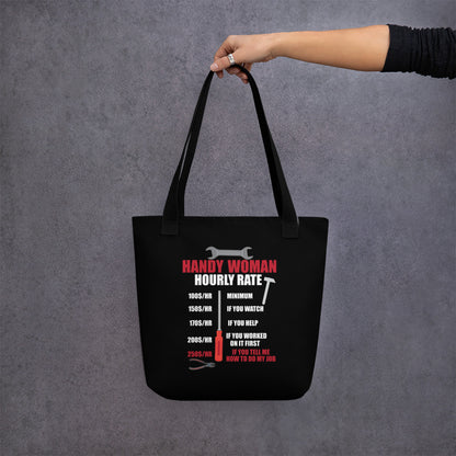 Hourly Rate Tote bag