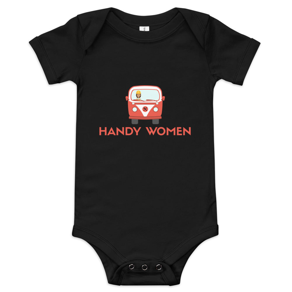 Handy Women Logo Baby short sleeve one piece