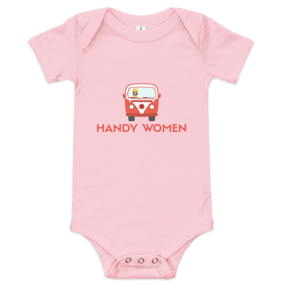 Handy Women Logo Baby short sleeve one piece