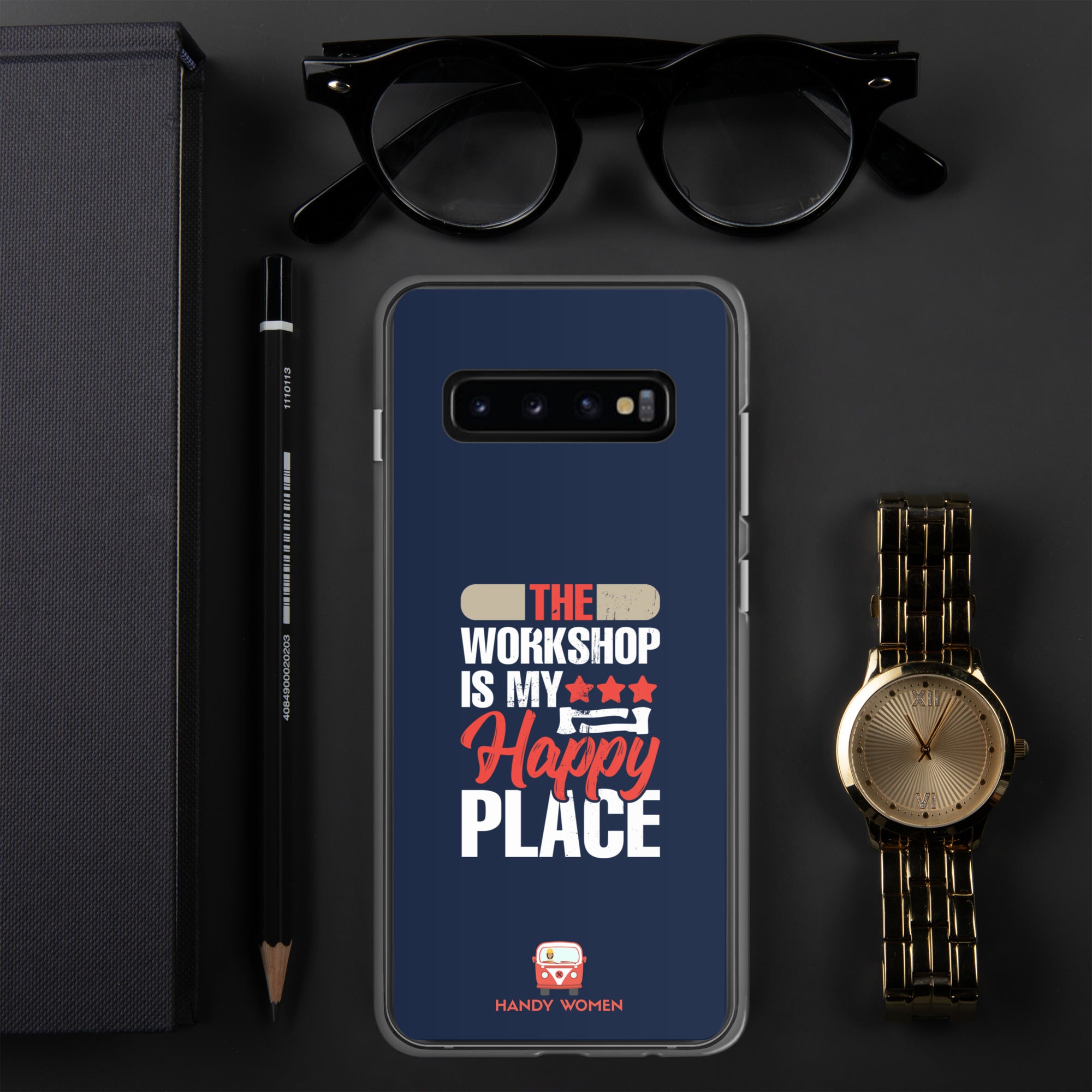 Happy Place Clear Case for Samsung®