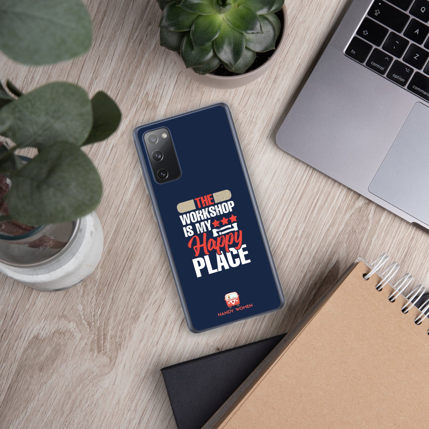 Happy Place Clear Case for Samsung®