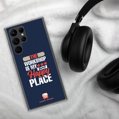 Happy Place Clear Case for Samsung®