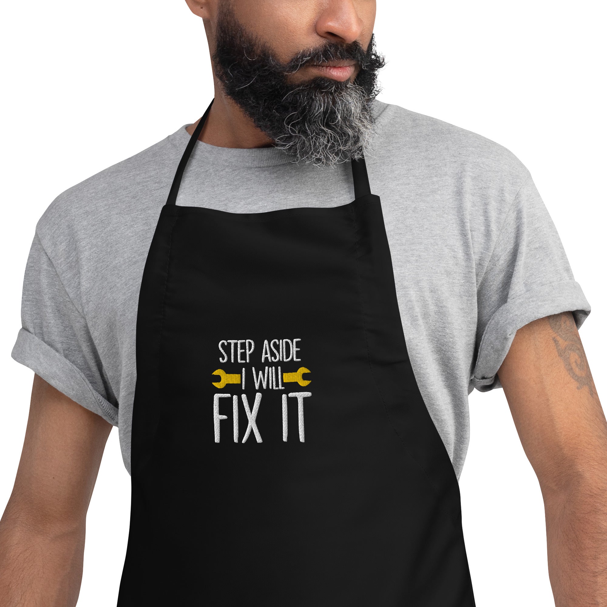 Step Aside Embroidered Apron