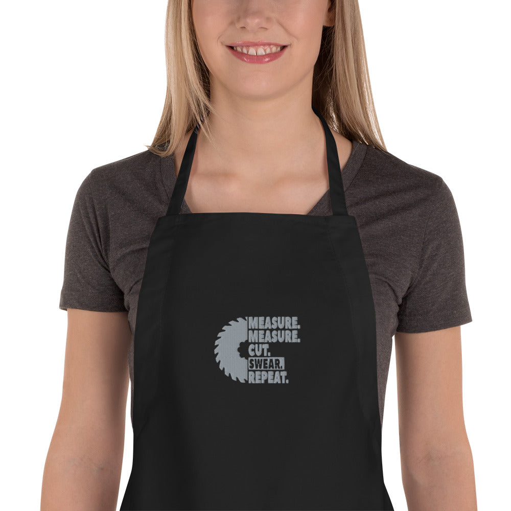 Measure Embroidered Apron