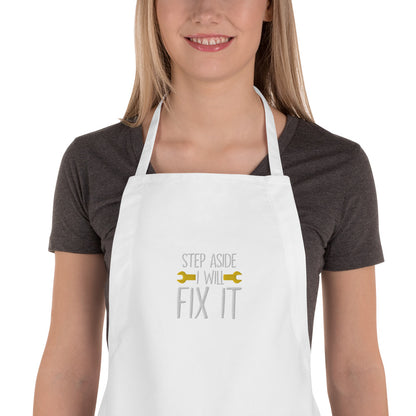 Step Aside Embroidered Apron