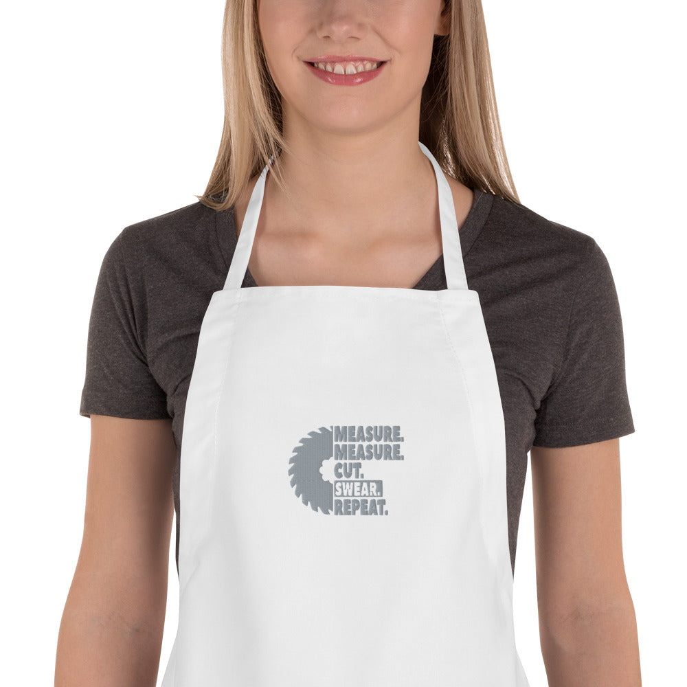 Measure Embroidered Apron