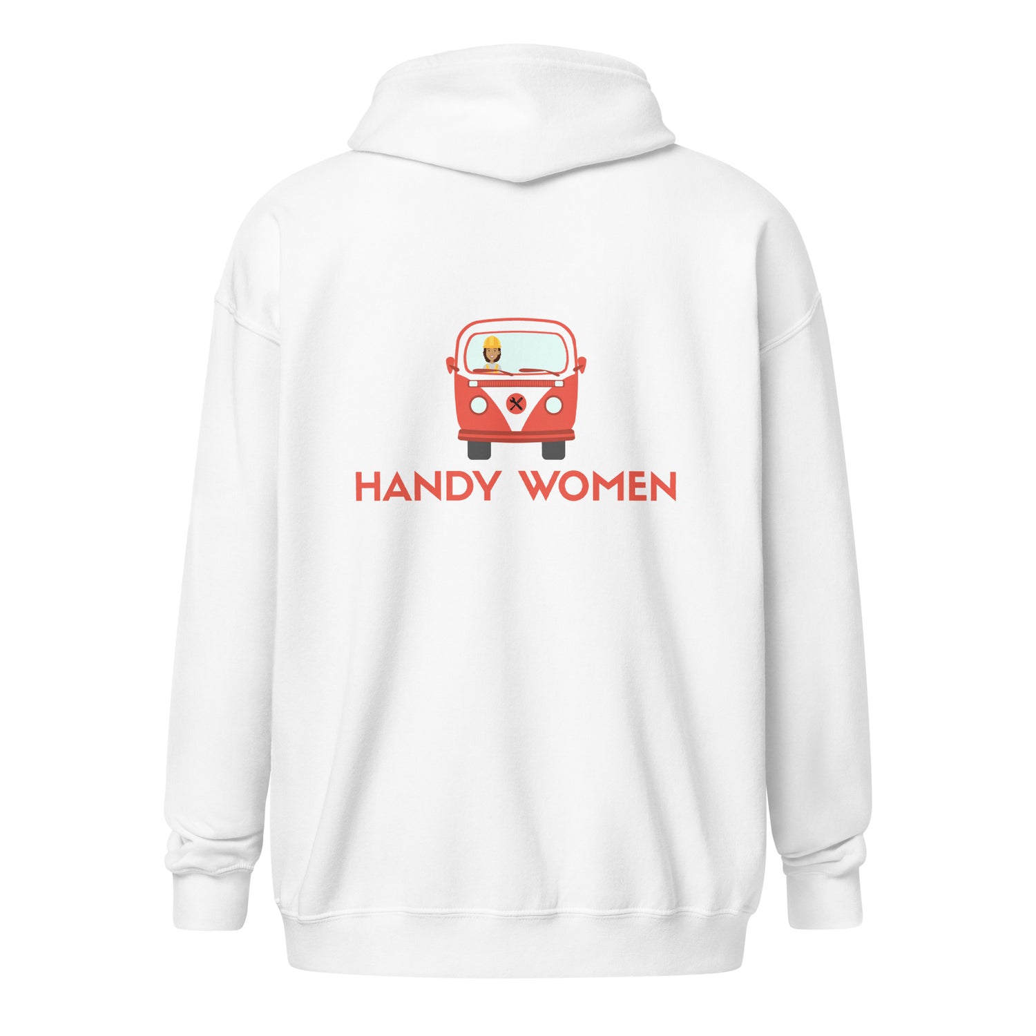 Handy Women Unisex heavy blend zip hoodie - Back