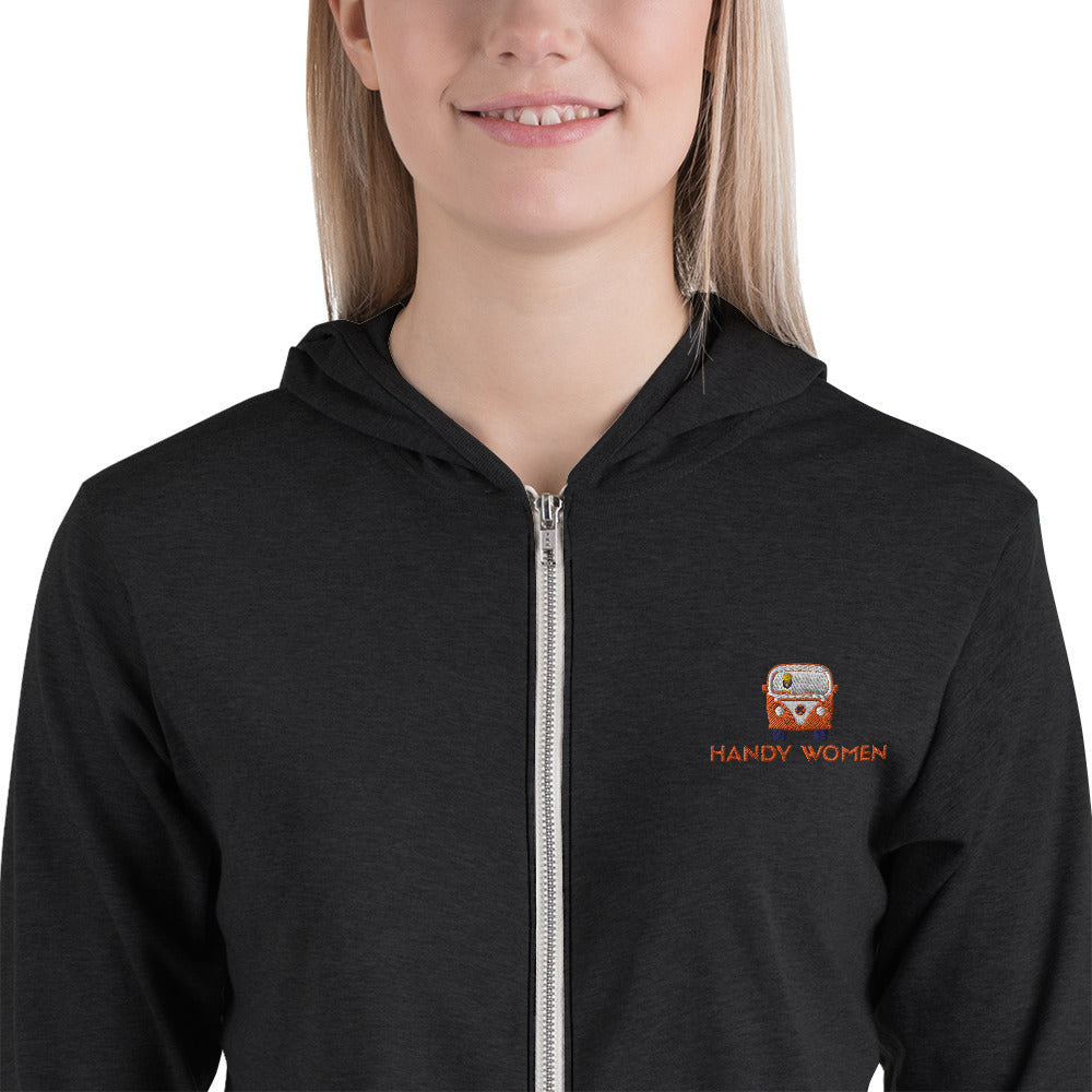 Handy Women Logo Unisex zip hoodie