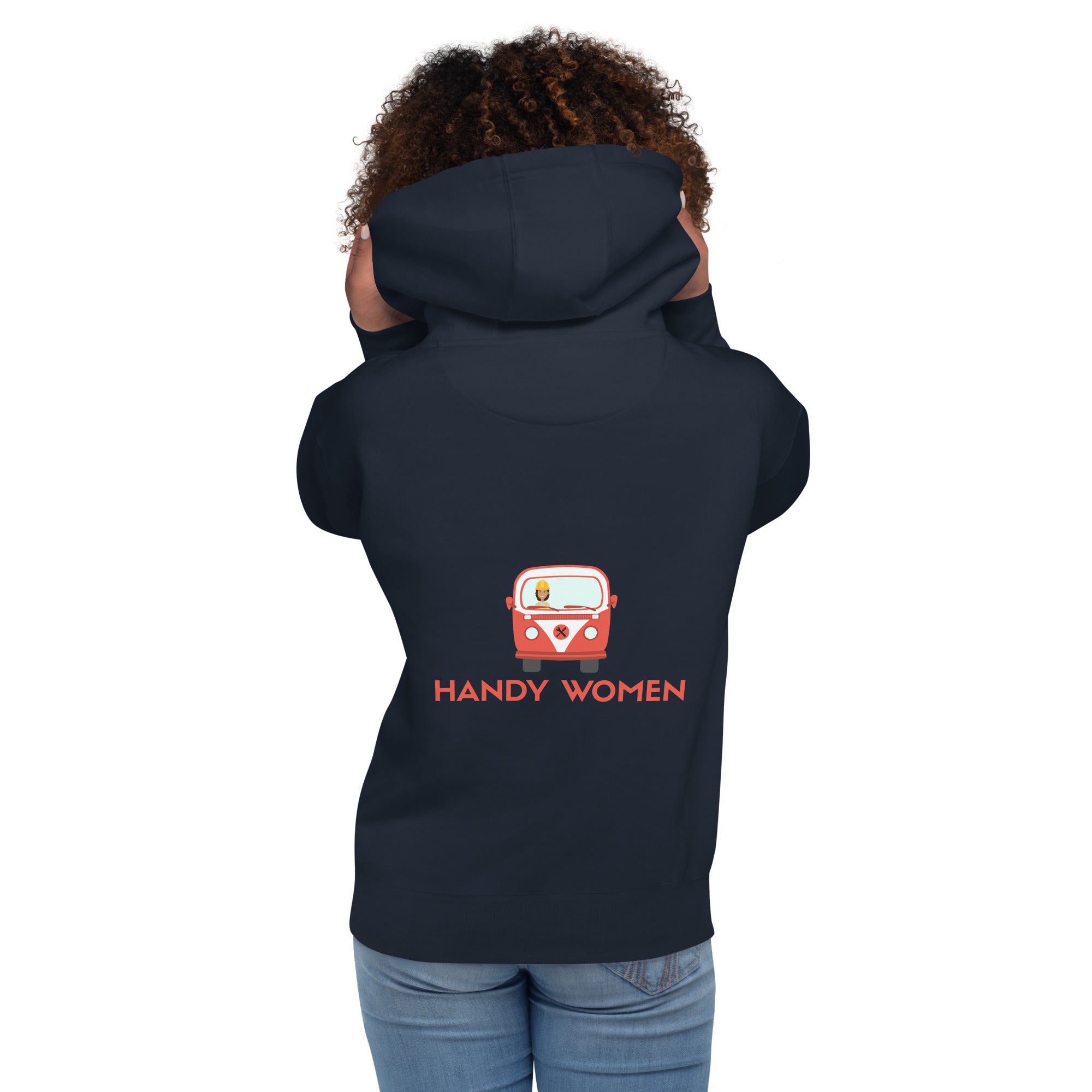 Handy Women Unisex Hoodie Back