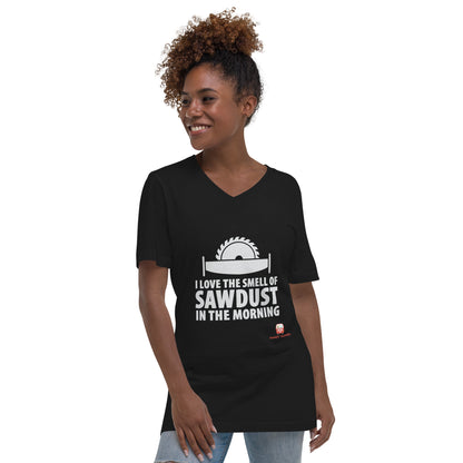 Sawdust Unisex Short Sleeve V-Neck T-Shirt