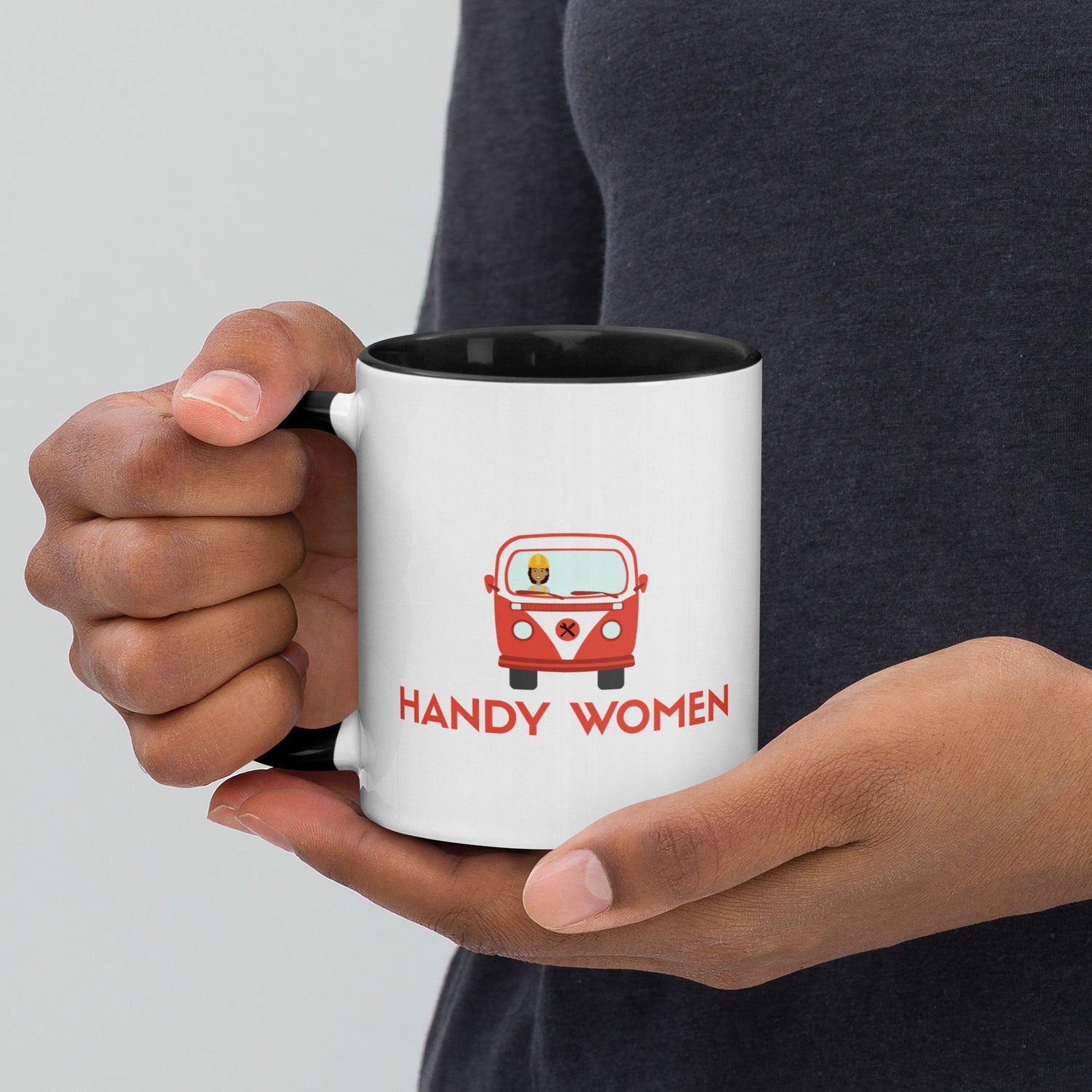 Handy Women Logo Mug with Color Inside