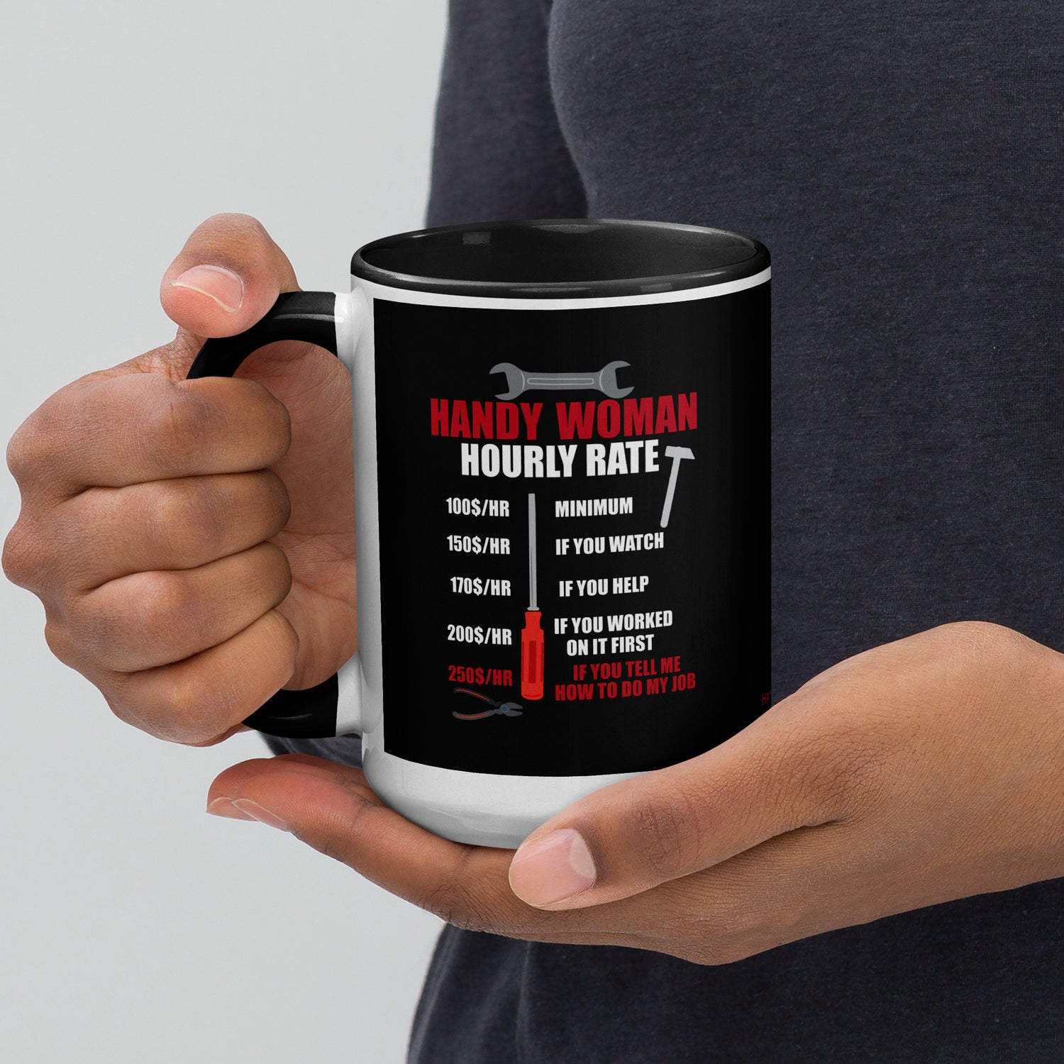 Hourly Rate Mug with Color Inside