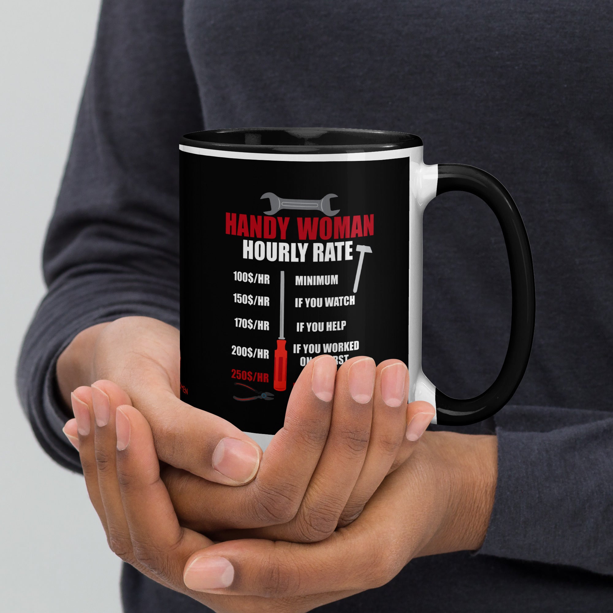 Hourly Rate Mug with Color Inside