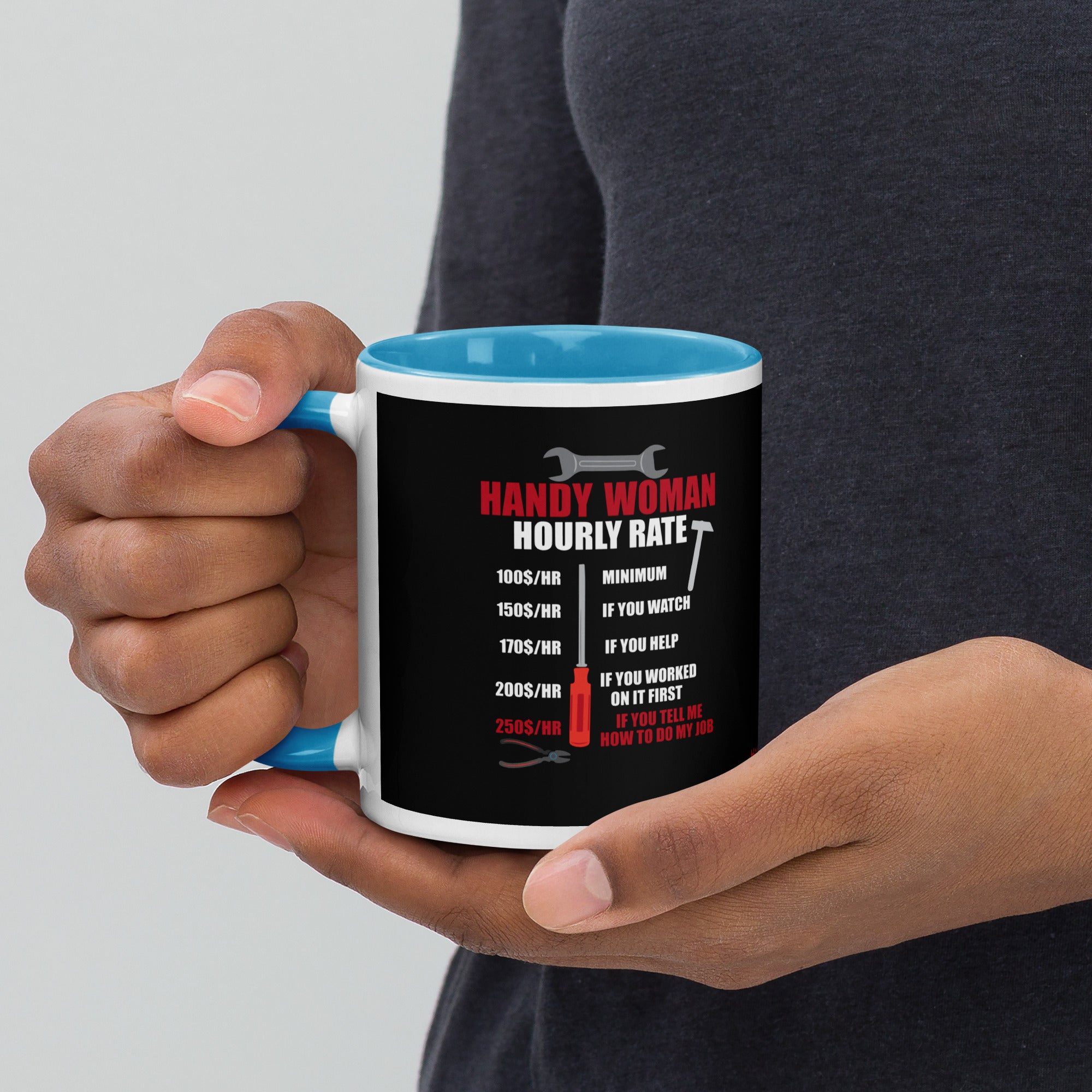 Hourly Rate Mug with Color Inside