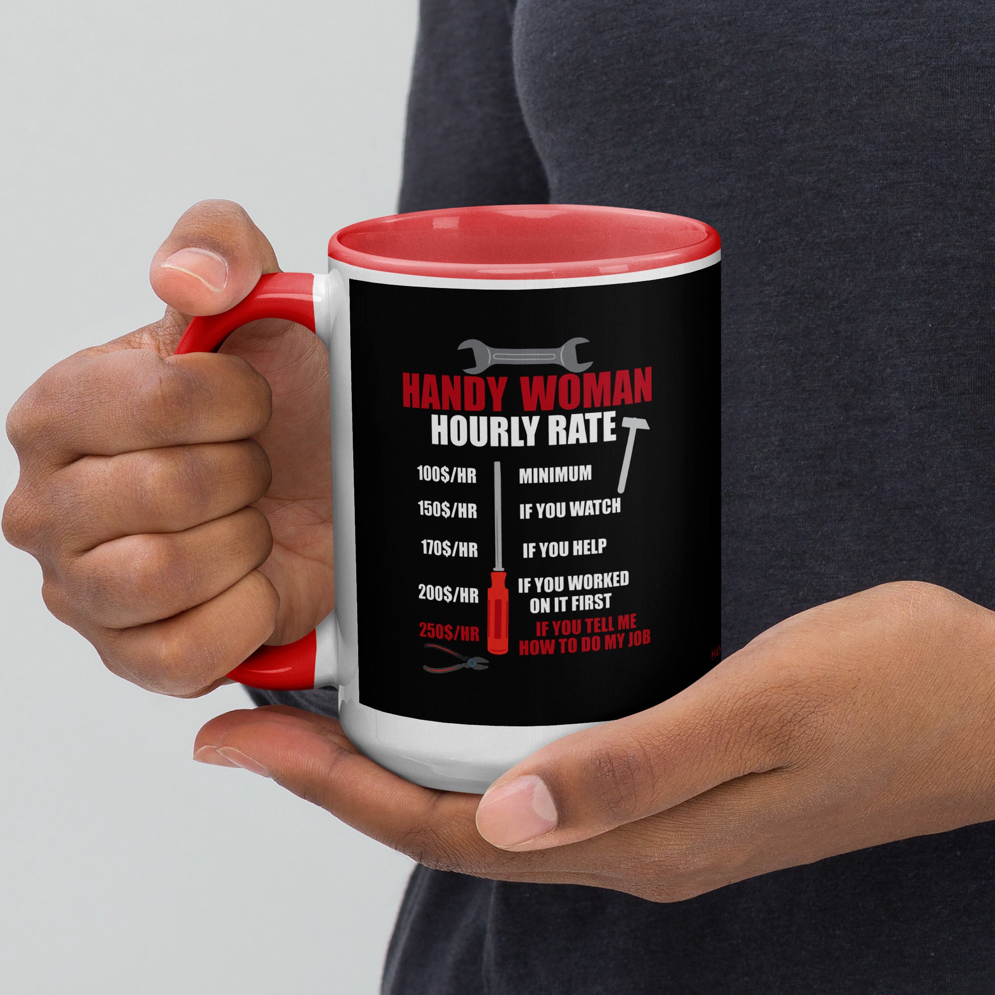 Hourly Rate Mug with Color Inside