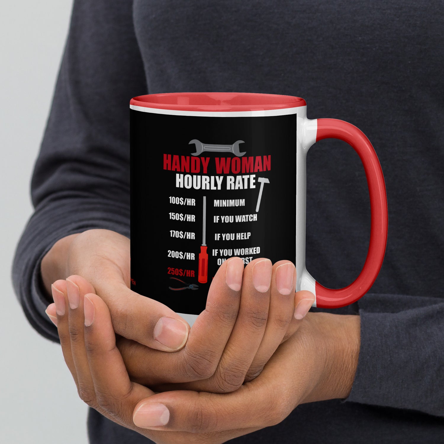 Hourly Rate Mug with Color Inside